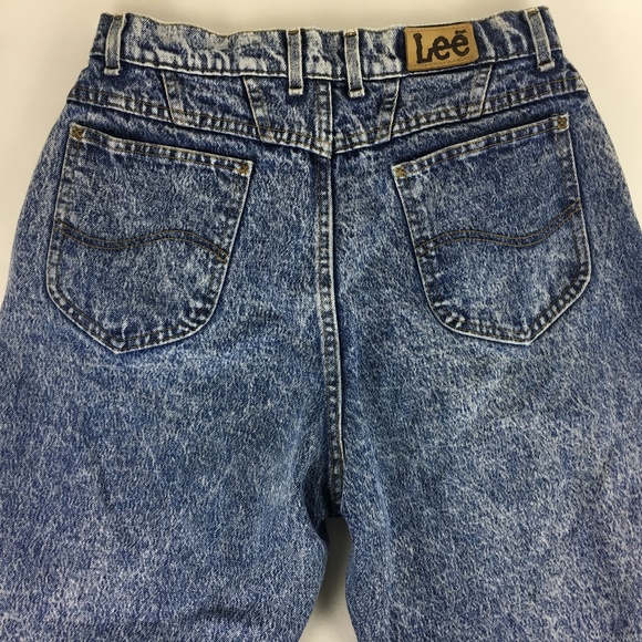 Lee Vintage Jeans Acid Wash High Rise‎ size 14 - Picture 5 of 8